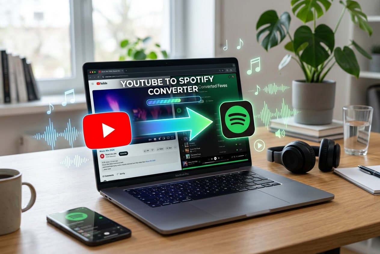 YouTube to Spotify playlist transfer with Paradify